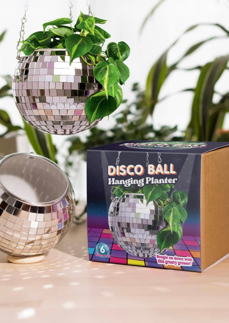Disco Ball Indoor Plant Hanger Pot, DADO