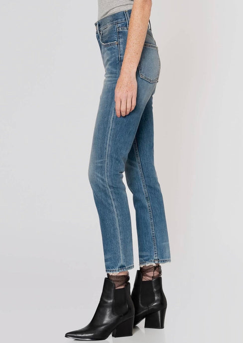 Eve High Waist Slim Straight Leg Jeans
